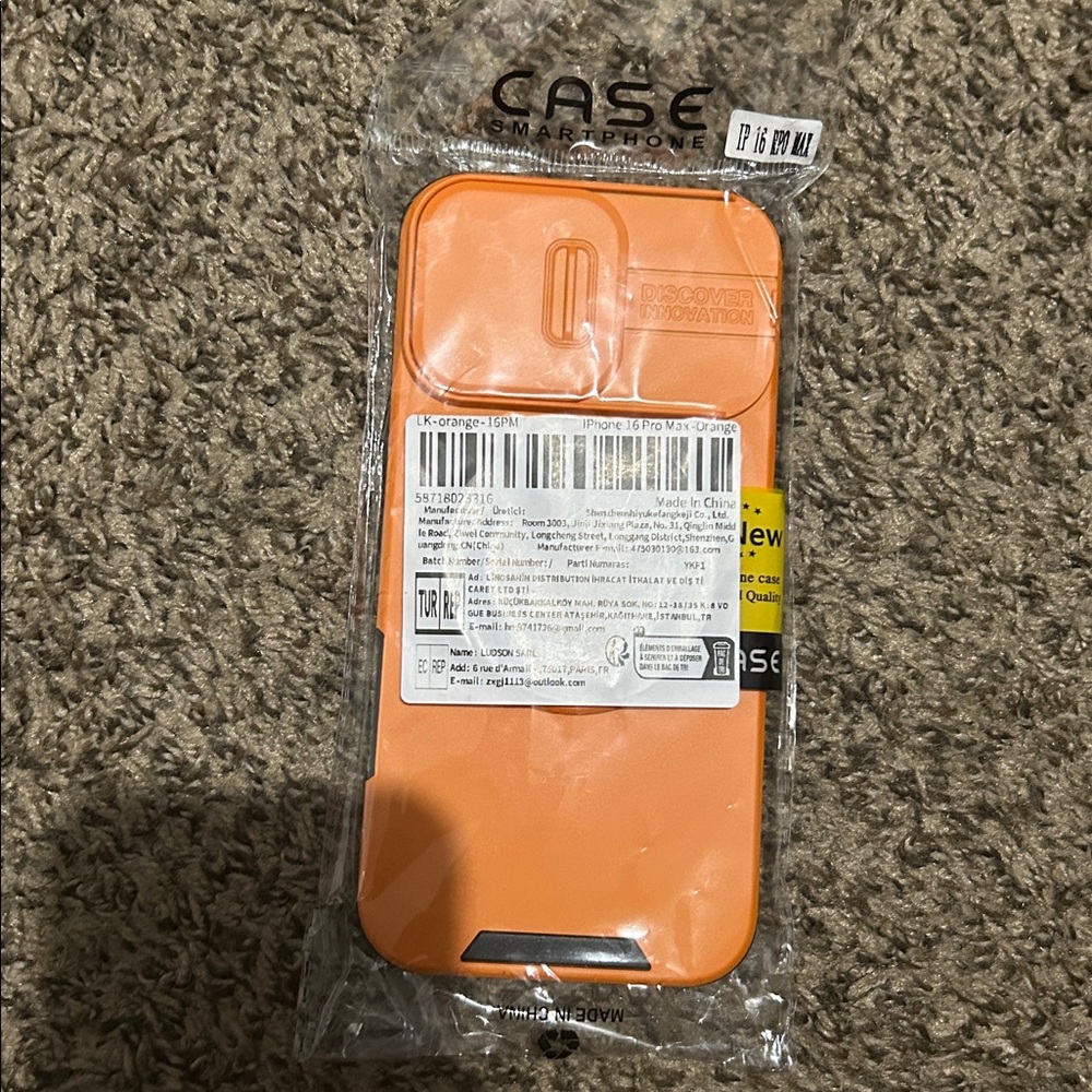 Vibrant Orange iPhone 16 Pro Max Case